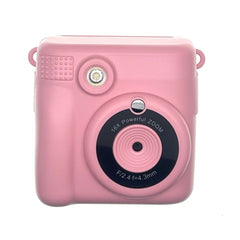 Compact design kids camera showing features