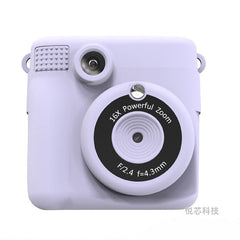 Back view of kids instant print camera