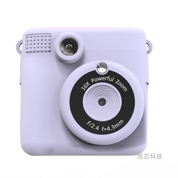 Back view of kids instant print camera