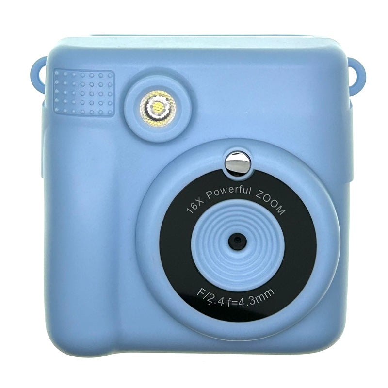 Kids instant print camera with colourful pens