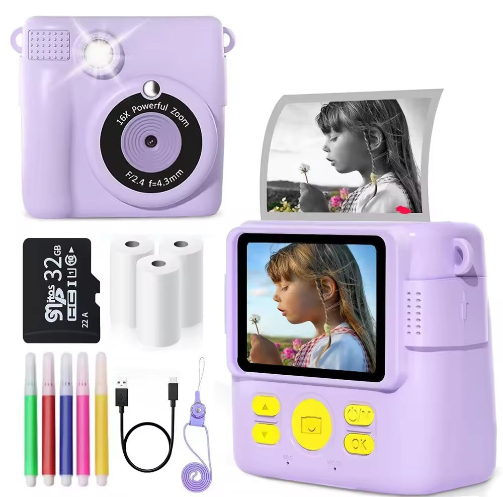 Kids photography camera with thermal technology