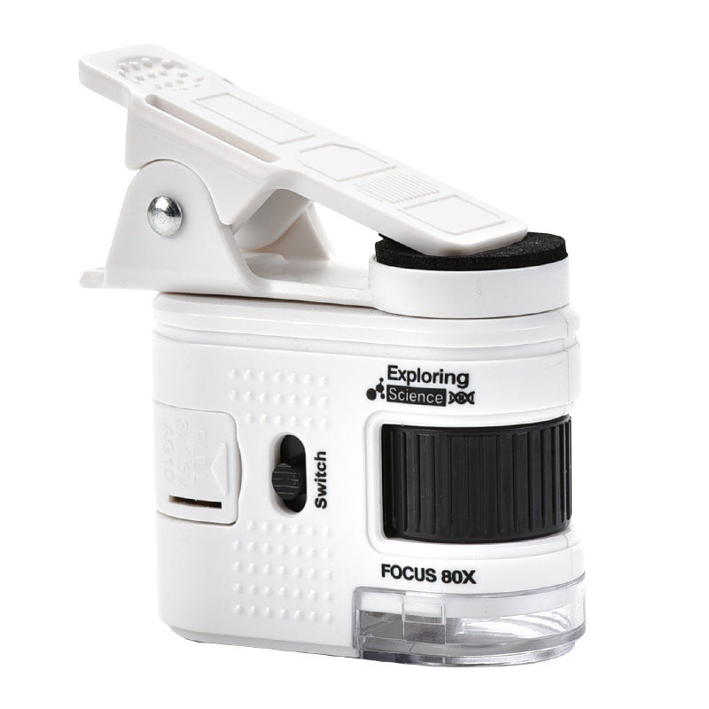 portable microscope in colourful packaging