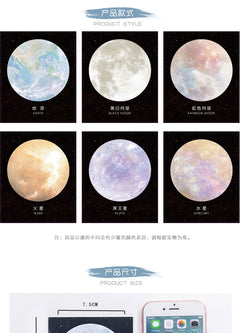 Adhesive Memo Pad featuring Pluto design