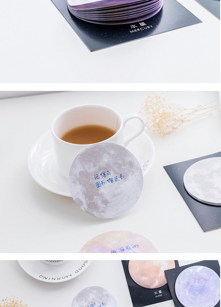 Cosmic Series Sticky Notes with planetary designs 1