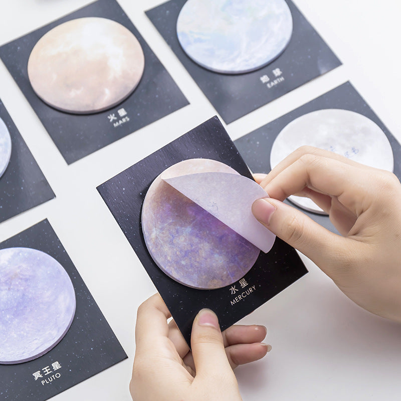Mars design Cosmic Sticky Notes close-up