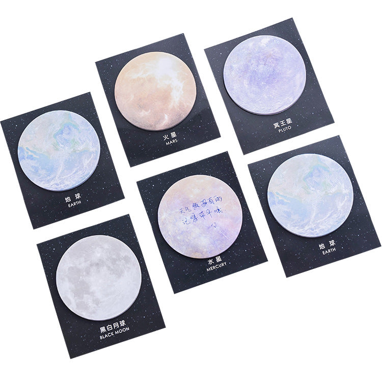 Adhesive Memo Pad featuring Pluto design