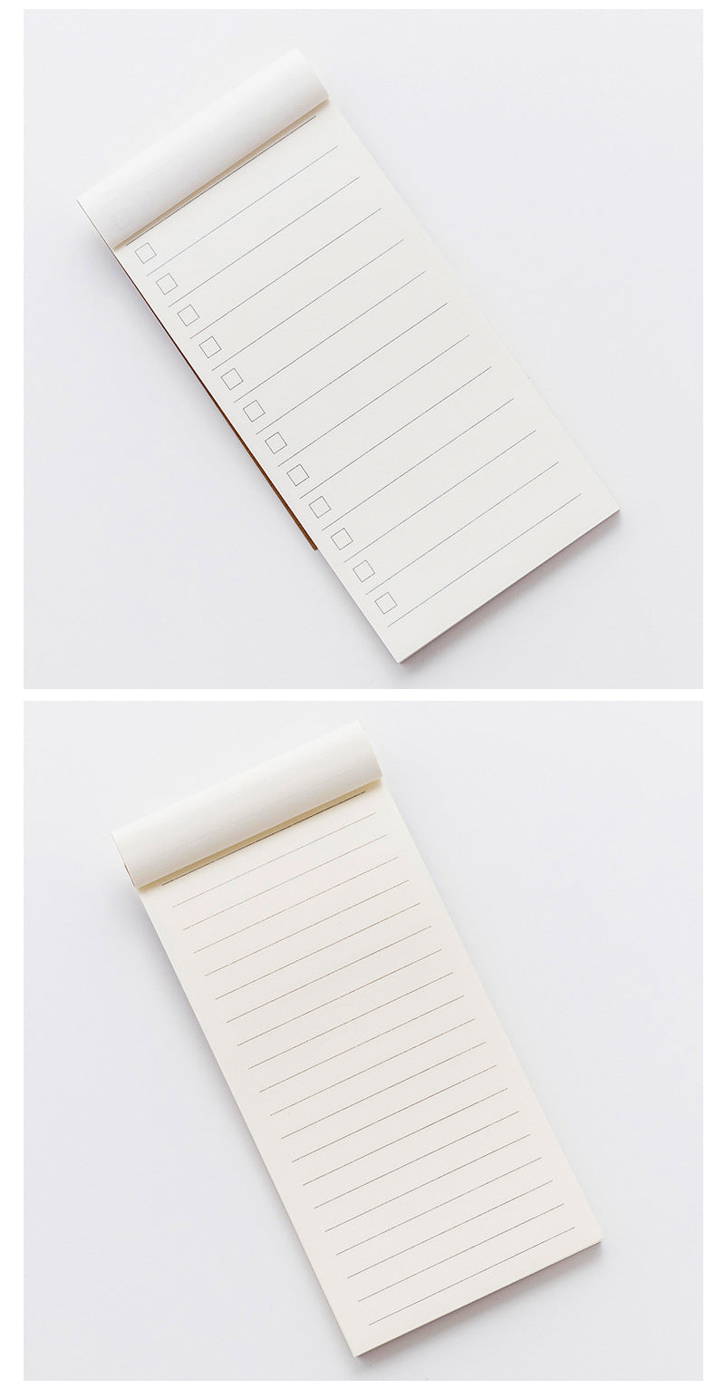 stylish faux leather-covered notepad on desk