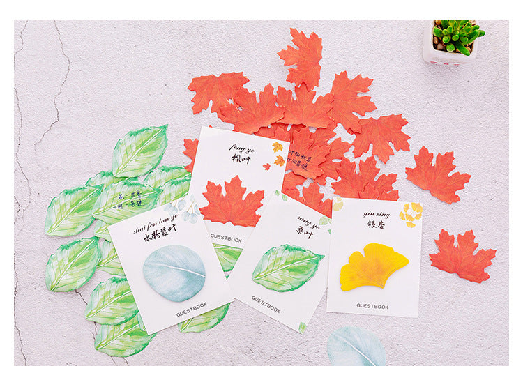 Charming leaf sticky notes - Maple design