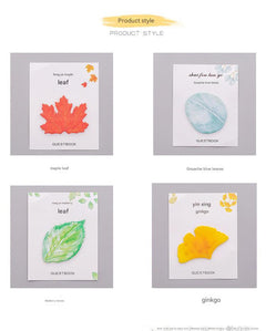 Charming leaf sticky notes - Mulberry design