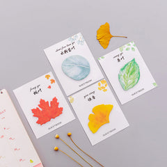 Charming leaf sticky notes - Baby Blue Leaf design