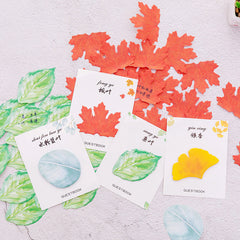 Charming leaf sticky notes - Mulberry design