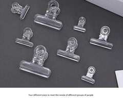 Durable clear tail clips pack