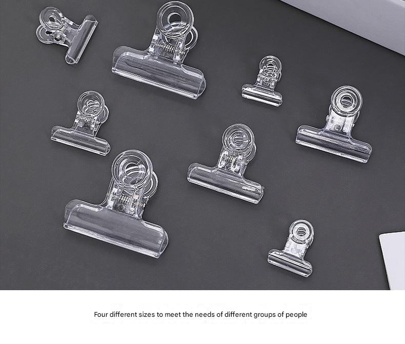 Durable clear tail clips pack