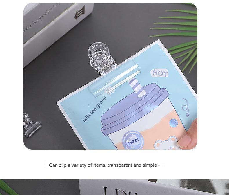 Transparent clips for food bags