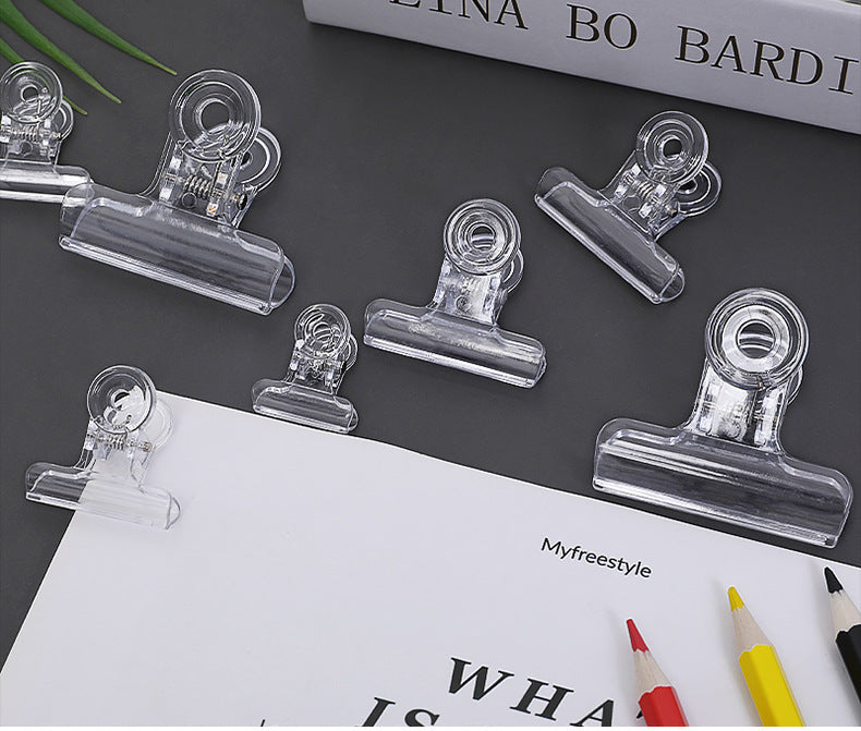 Lightweight acrylic clips for documents