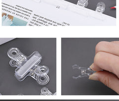 Clear mini clamps in assorted sizes