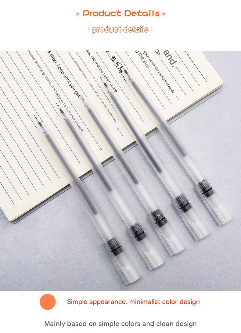 writing sample showcasing black gel pen performance