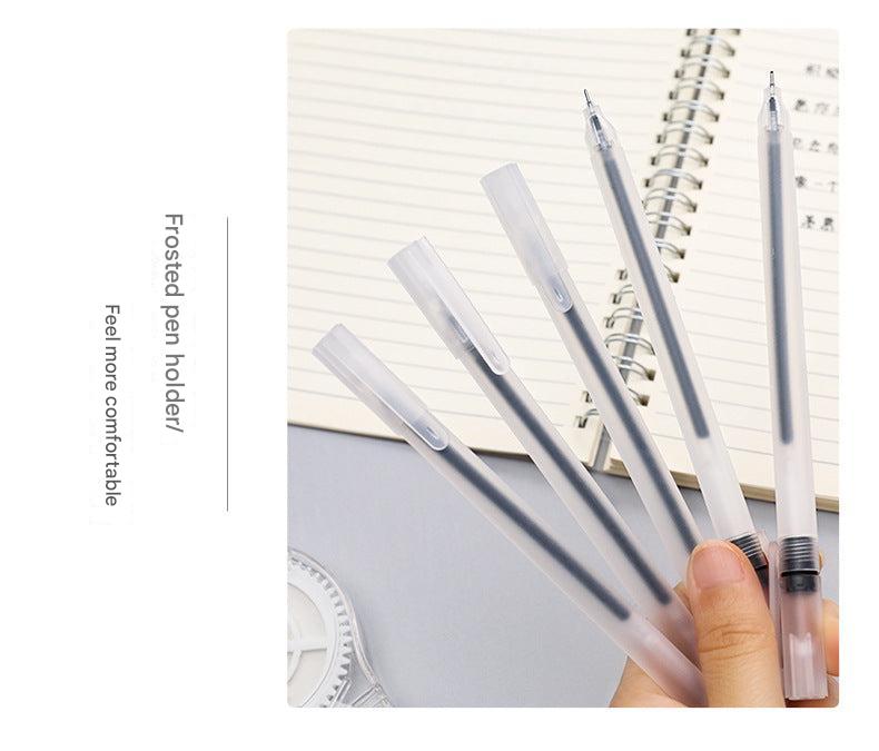 black gel pen packaging showing design