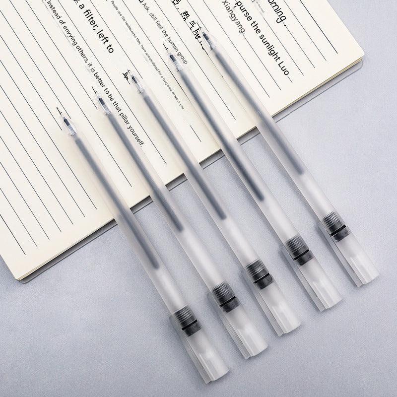 black gel pen packaging showing design