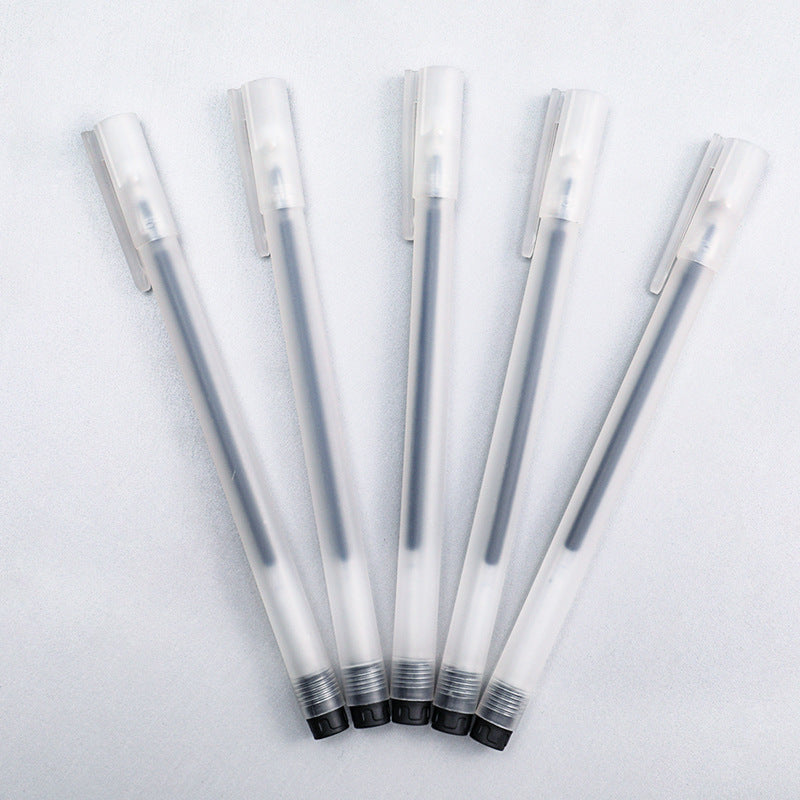 new arrivals of black gel pens showcased together