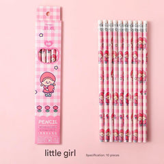 Colourful cartoon pencils set for children