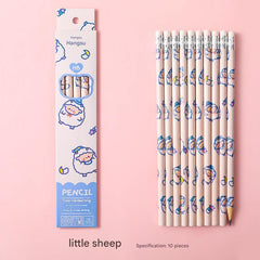 Pre-sharpened HB pencils with vibrant designs