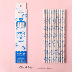 Cartoon-themed pencils for creative use