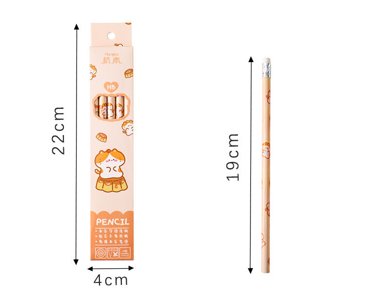 Fun cartoon characters on kid's pencils