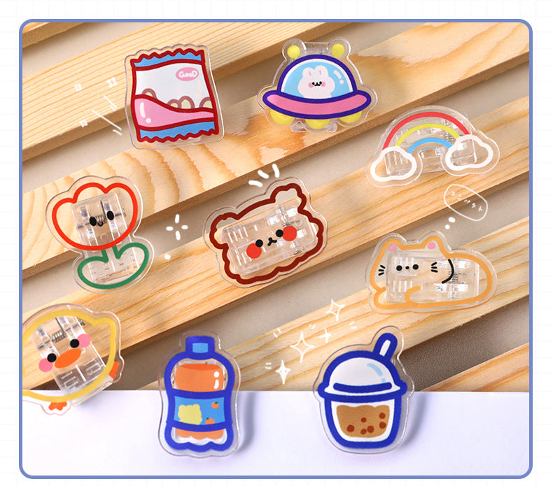 Stylish Pearl Milk Tea Acrylic Clip