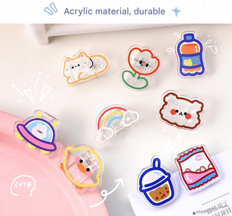 Fun Yellow Duck Acrylic Clip for Packages