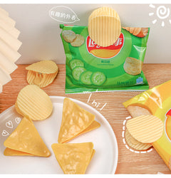 clips for securing documents and snacks