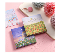 Reusable sticky note pad with adhesive backing 10