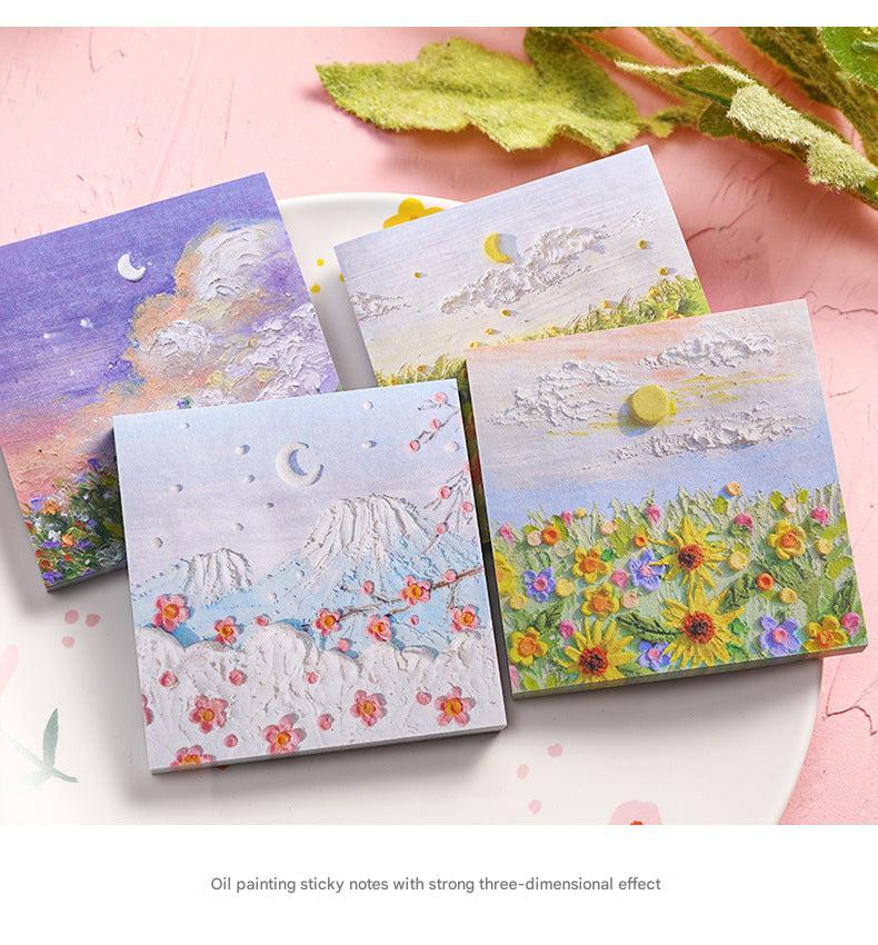 Elegant floral design adhesive note pad 4