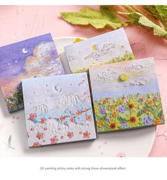 Elegant floral design adhesive note pad 4