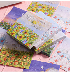Vibrant artistic sticky notes in various colours 8