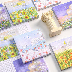 Elegant floral design adhesive note pad 4