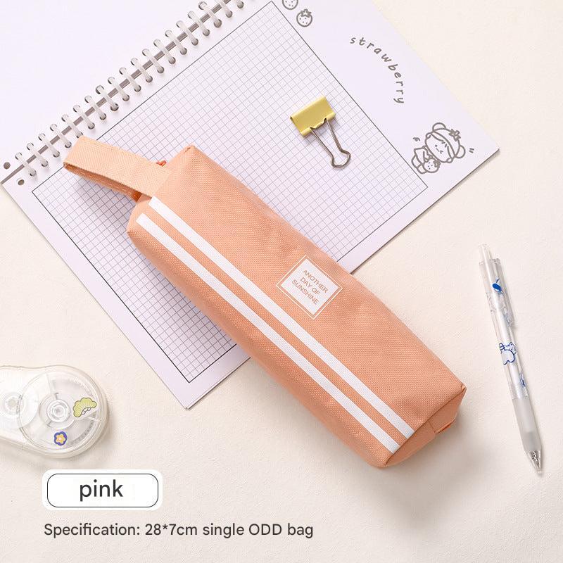 large Oxford cloth pencil case in trendy colours