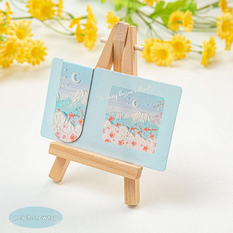 Stylish oil painting bookmark for personal use