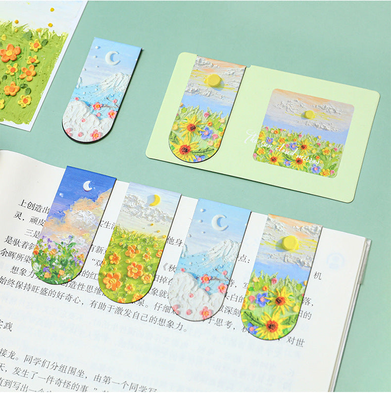 Artistic bookmark for reading and organisation