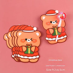 Pack of Christmas candy cards for gift-giving