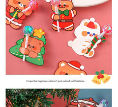 Hand-drawn style Christmas candy card