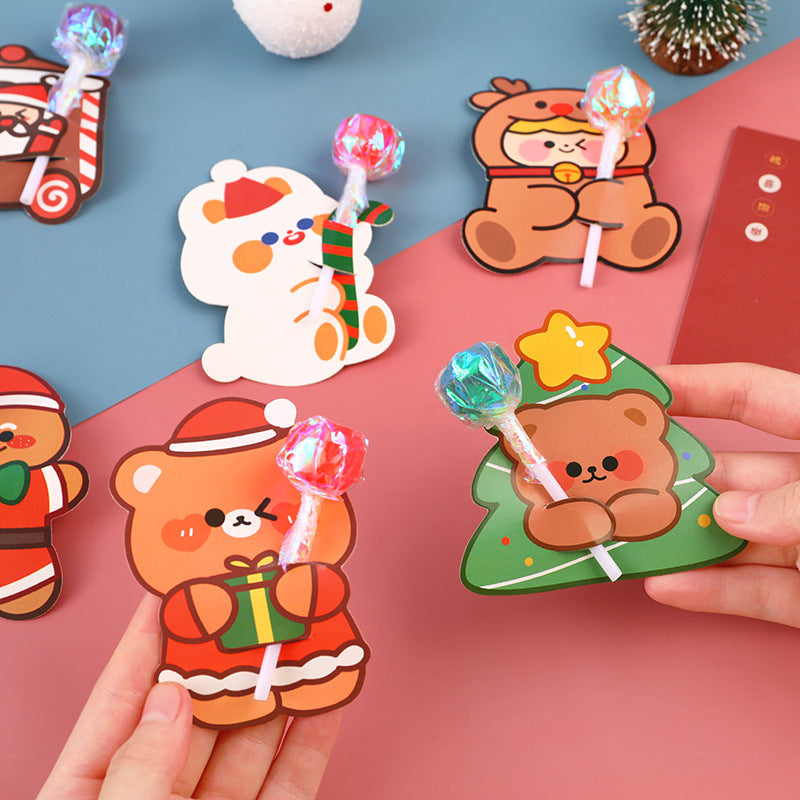 Playful Jingle Deer Christmas card