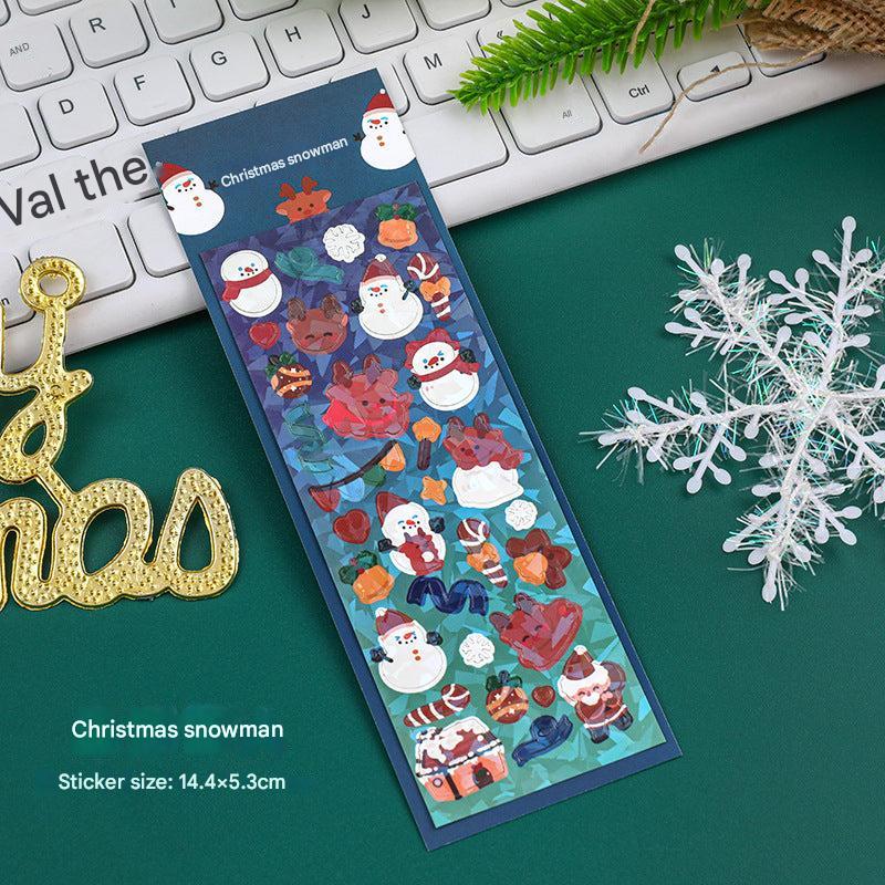 cute bunny holiday sticker design