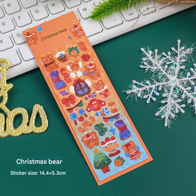 teddy bear sticker for personalising gifts