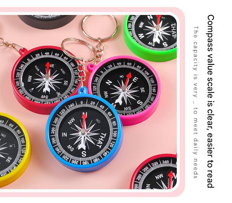 Kids Mini Outdoor Keychain Compass - Image 1