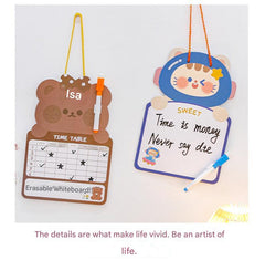 Child engaged in artistic expression with drawing board