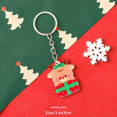 Acrylic keychain with snowman design 9