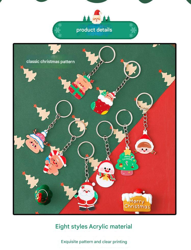 Fabulous festive acrylic keychains selection 7