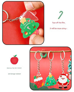 Unique Christmas-themed acrylic keychain 8
