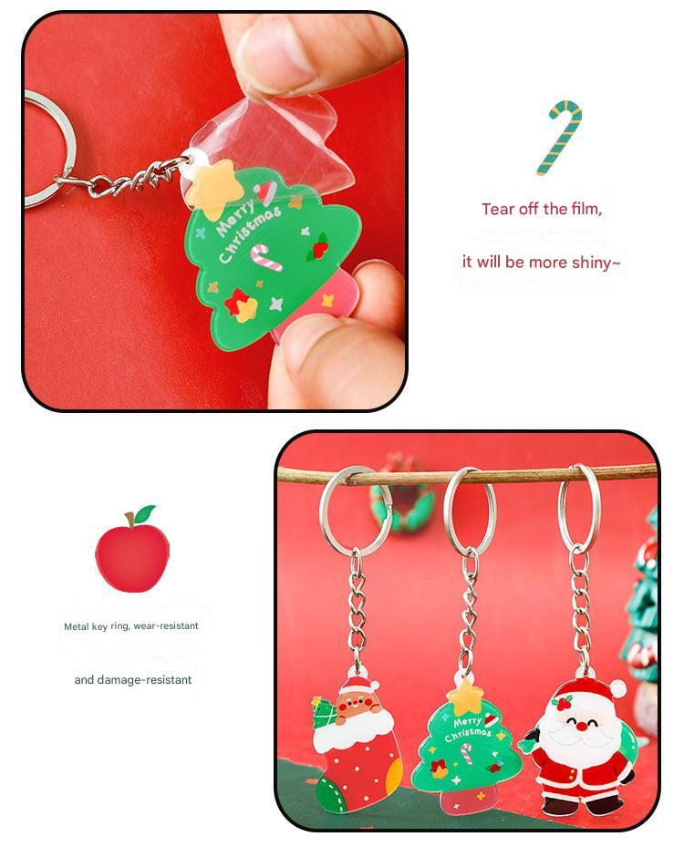 Unique Christmas-themed acrylic keychain 8